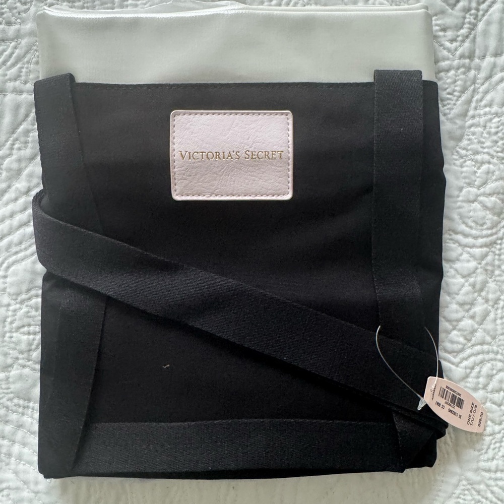Victoria's Secret Black and White Tote Minimalist Elegance